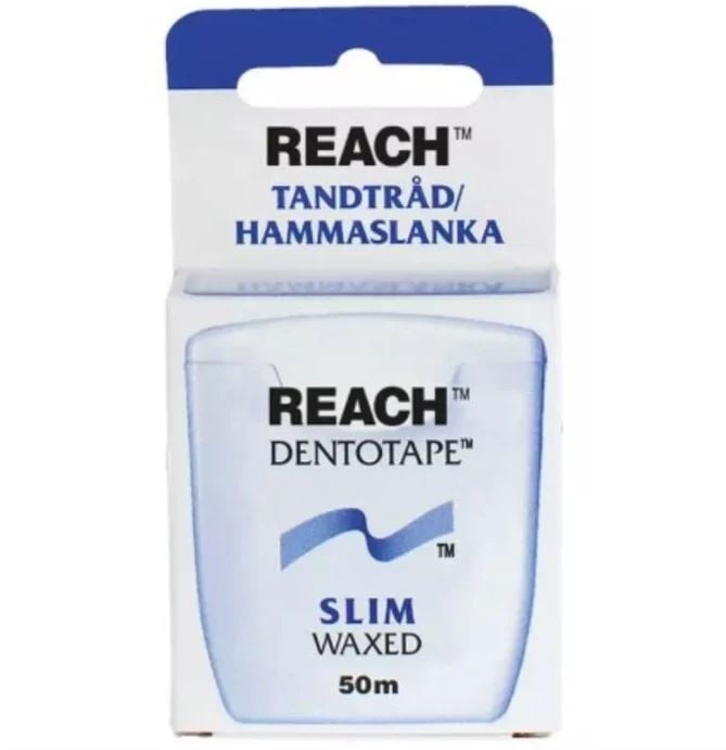 Dentotape Slim Vaxad Tandtråd 50 m