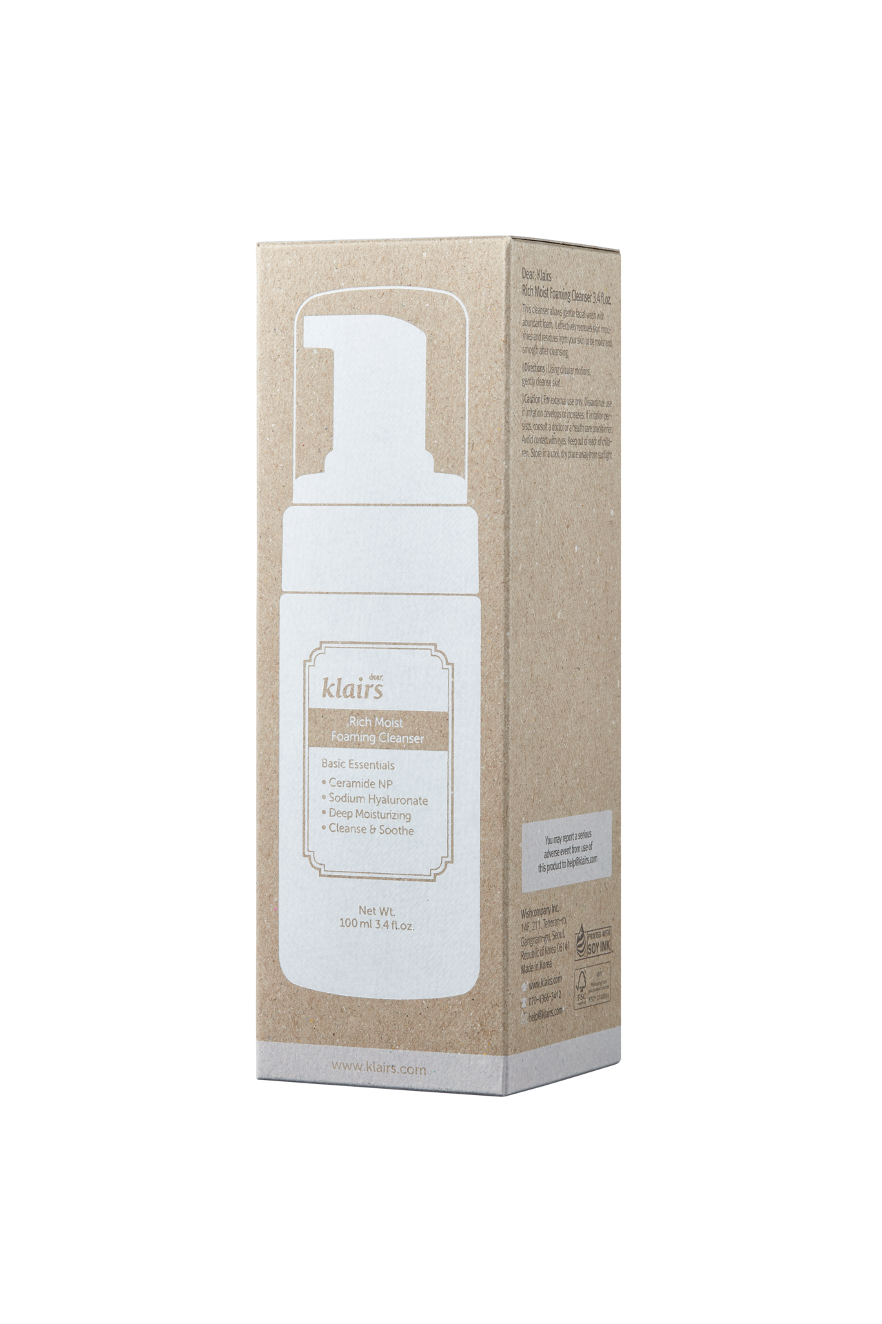 Klairs Rich Moist Foaming Cleanser 100ml