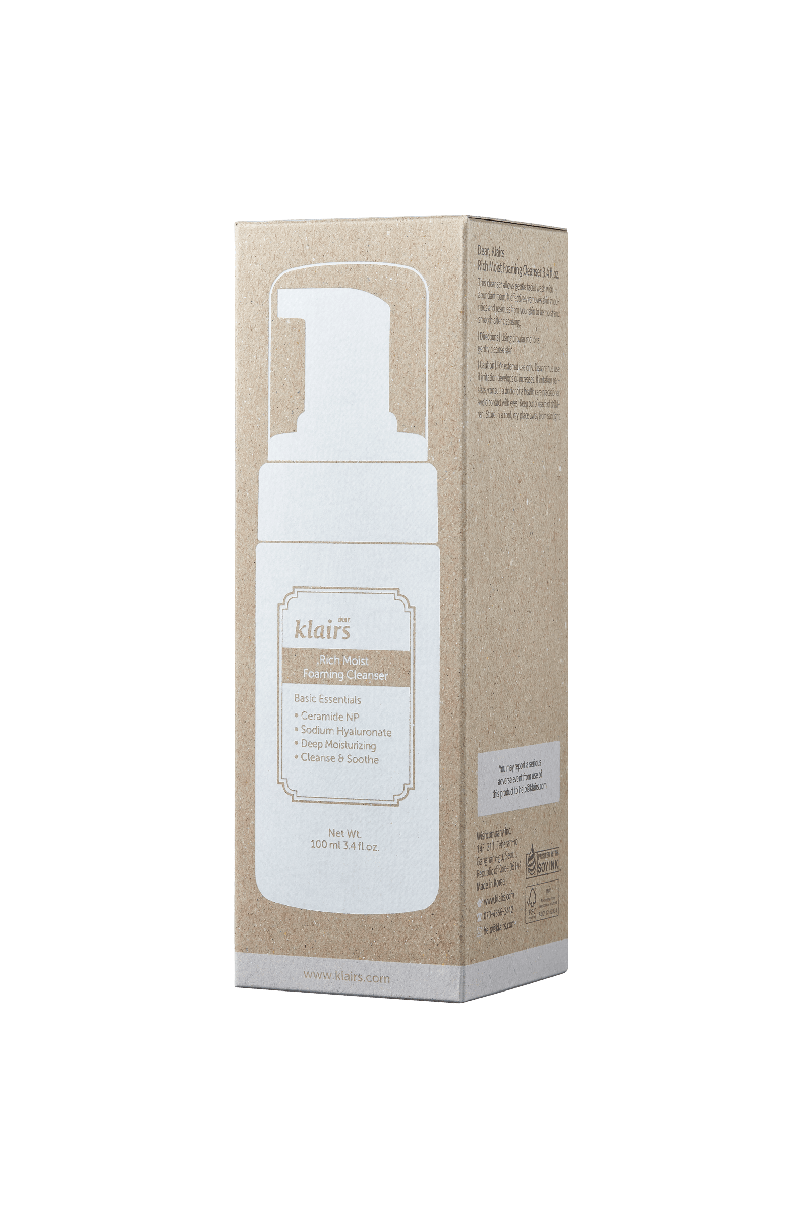 Klairs Rich Moist Foaming Cleanser 100ml