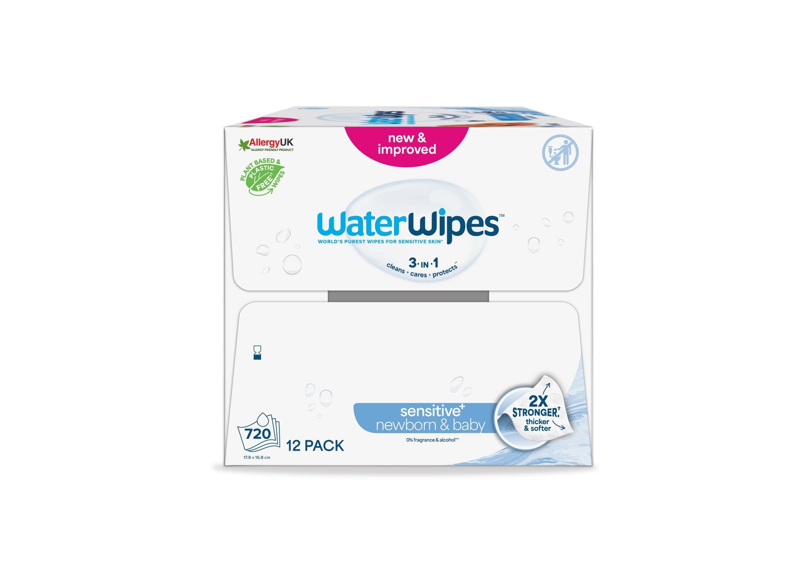 WaterWipes Våtservett Plastfri Big Pack 12  x 60 st