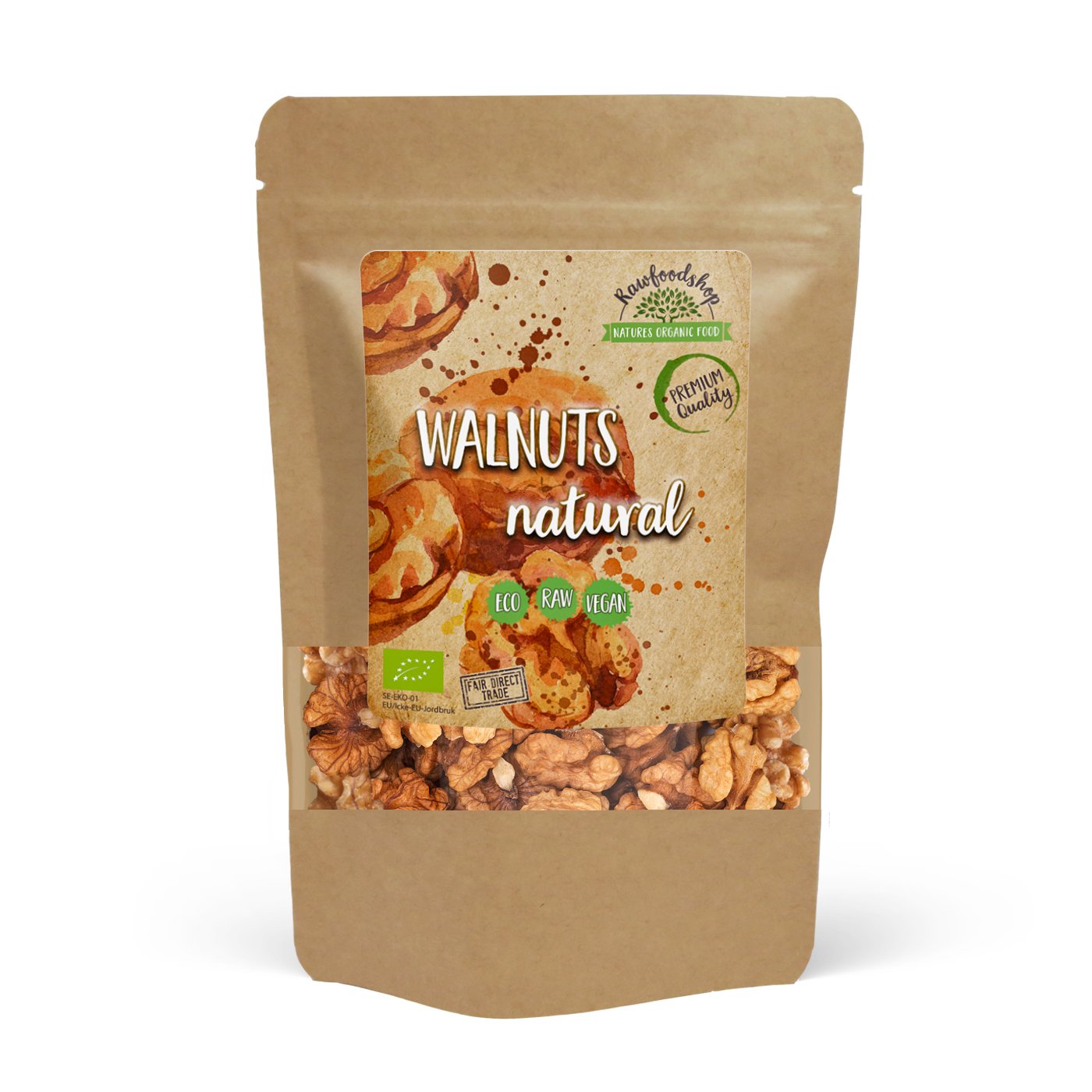Rawfoodshop Valnötter EKO 750 g
