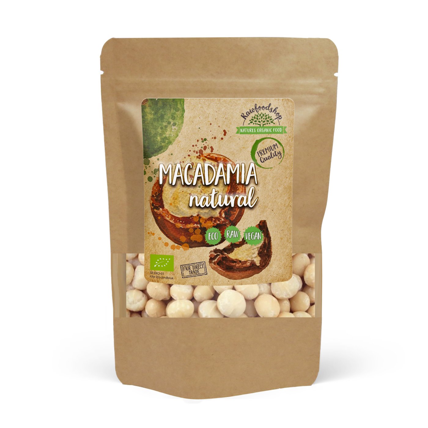 Rawfoodshop Macadamianötter Eko 500 g