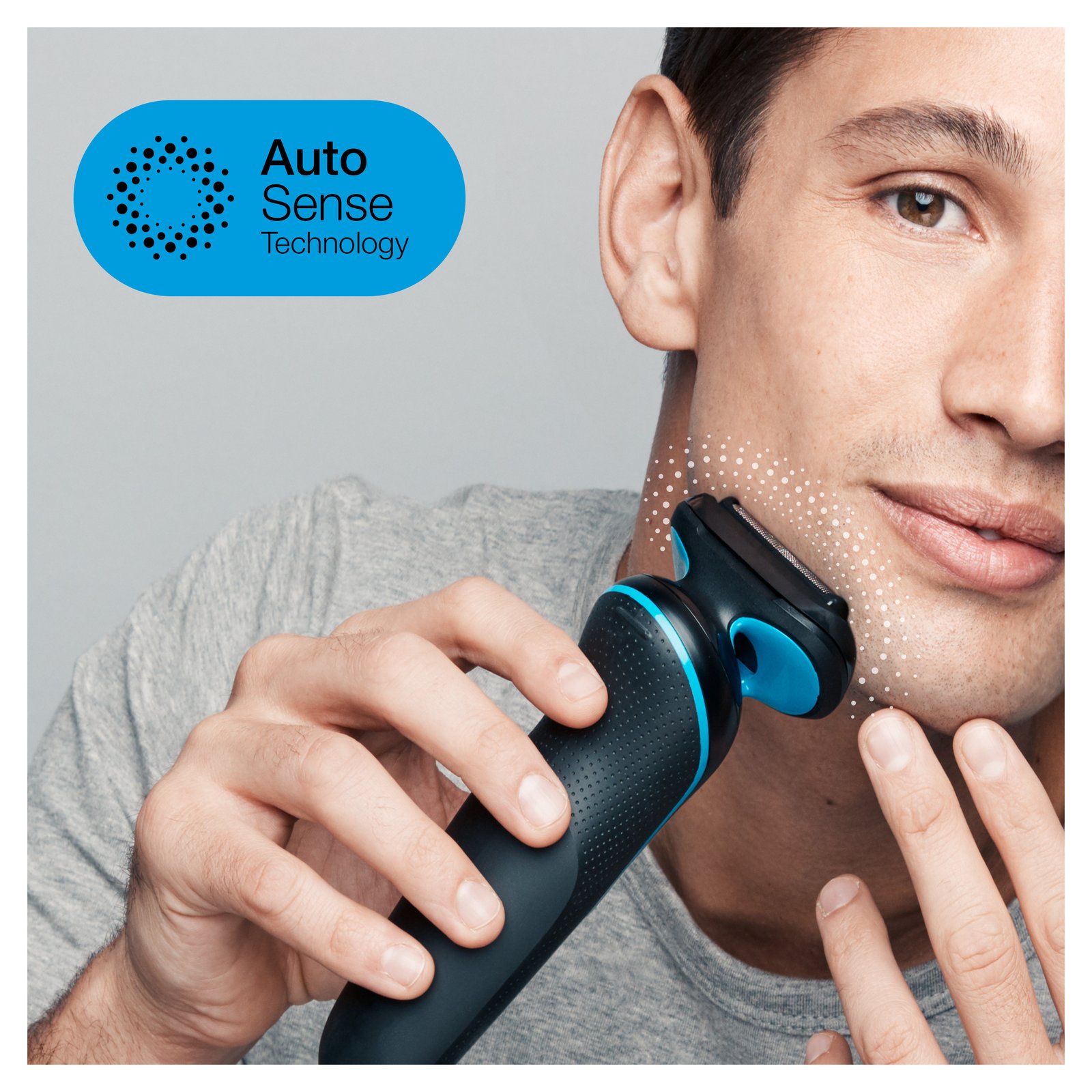 Braun Series 5 51-B1200s Rakapparat med precisionstrimmer Blå