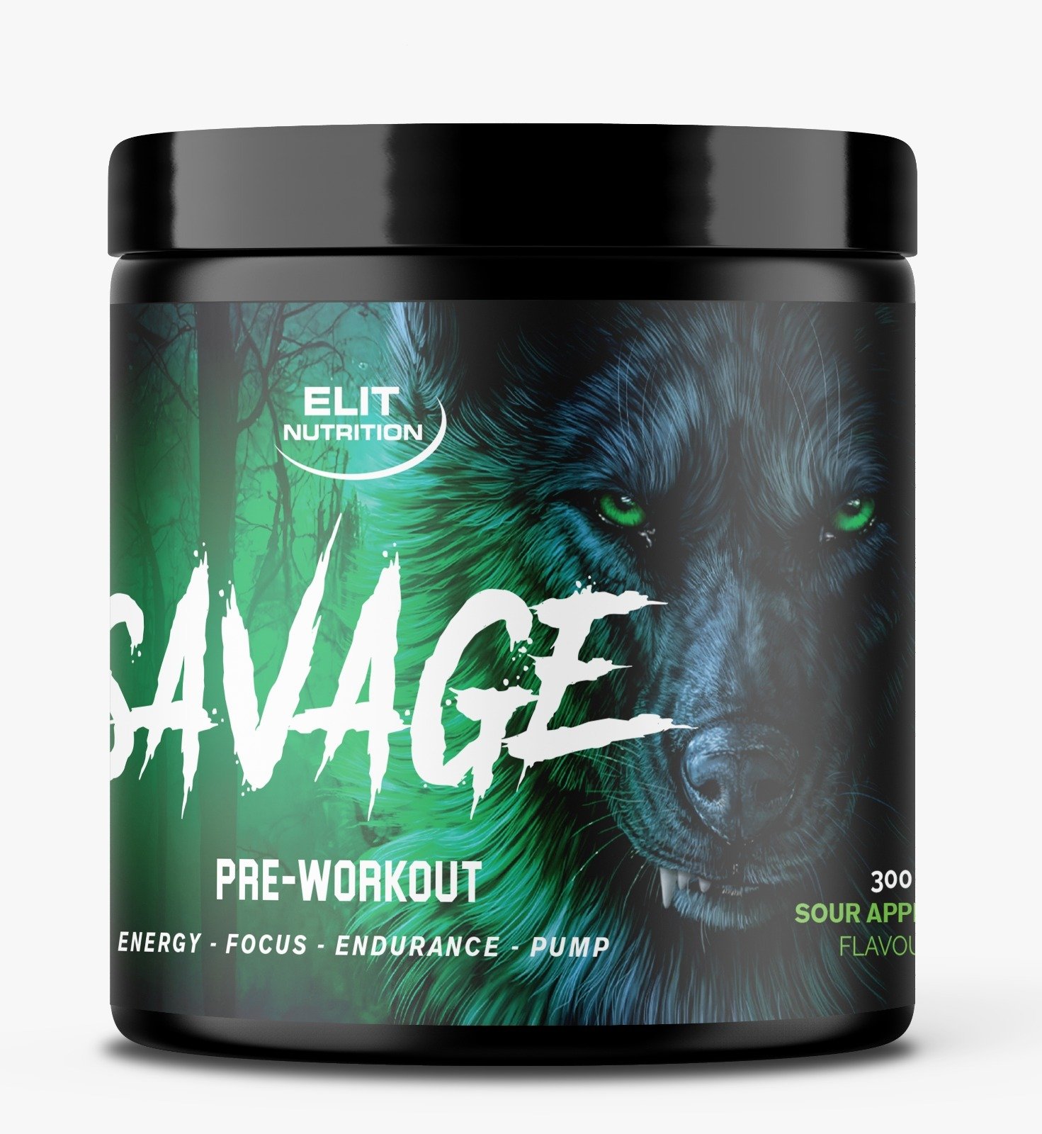 Elit Nutrition Savage PWO Sour Apple 300 g