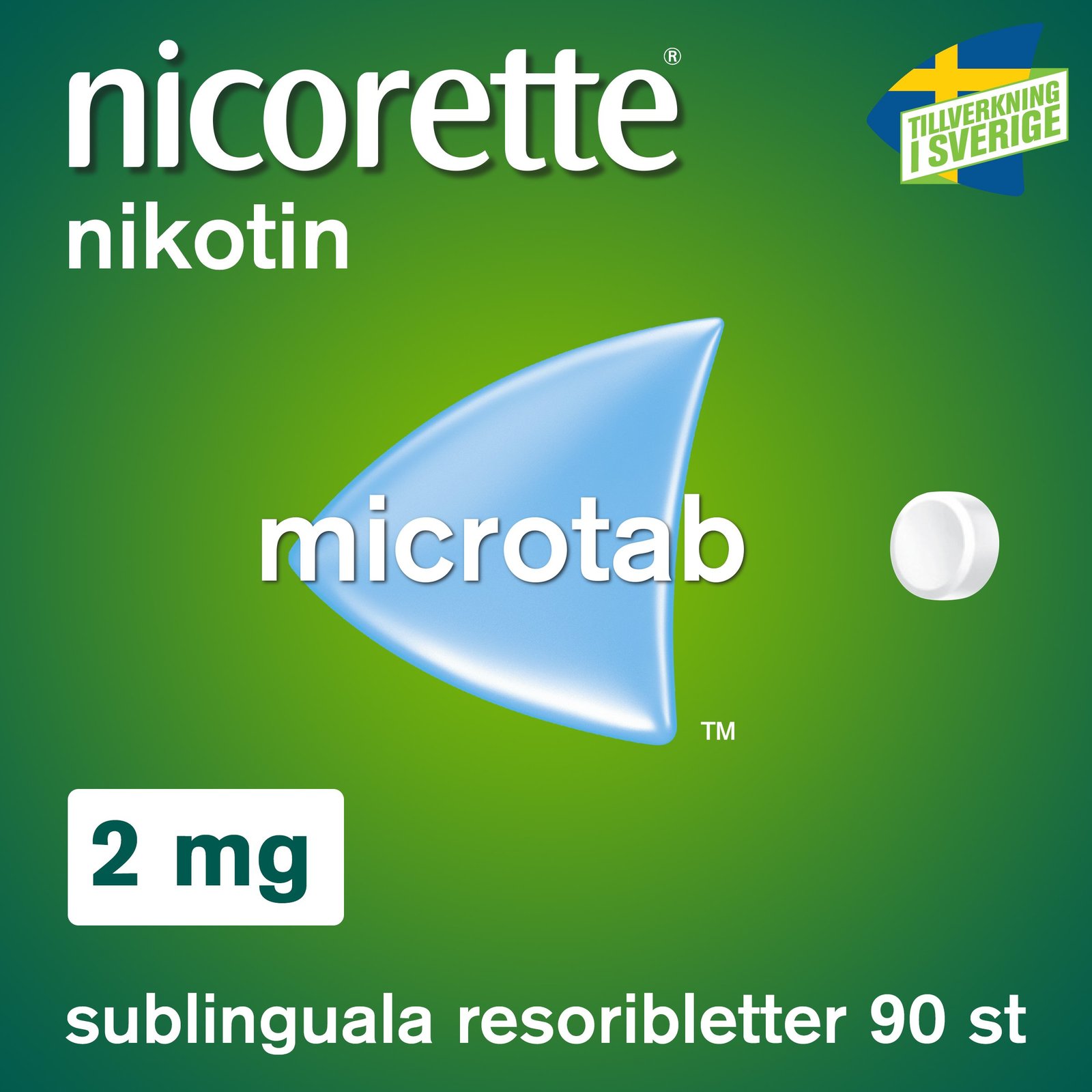 Nicorette Microtab Resoribletter 2 mg 90 st