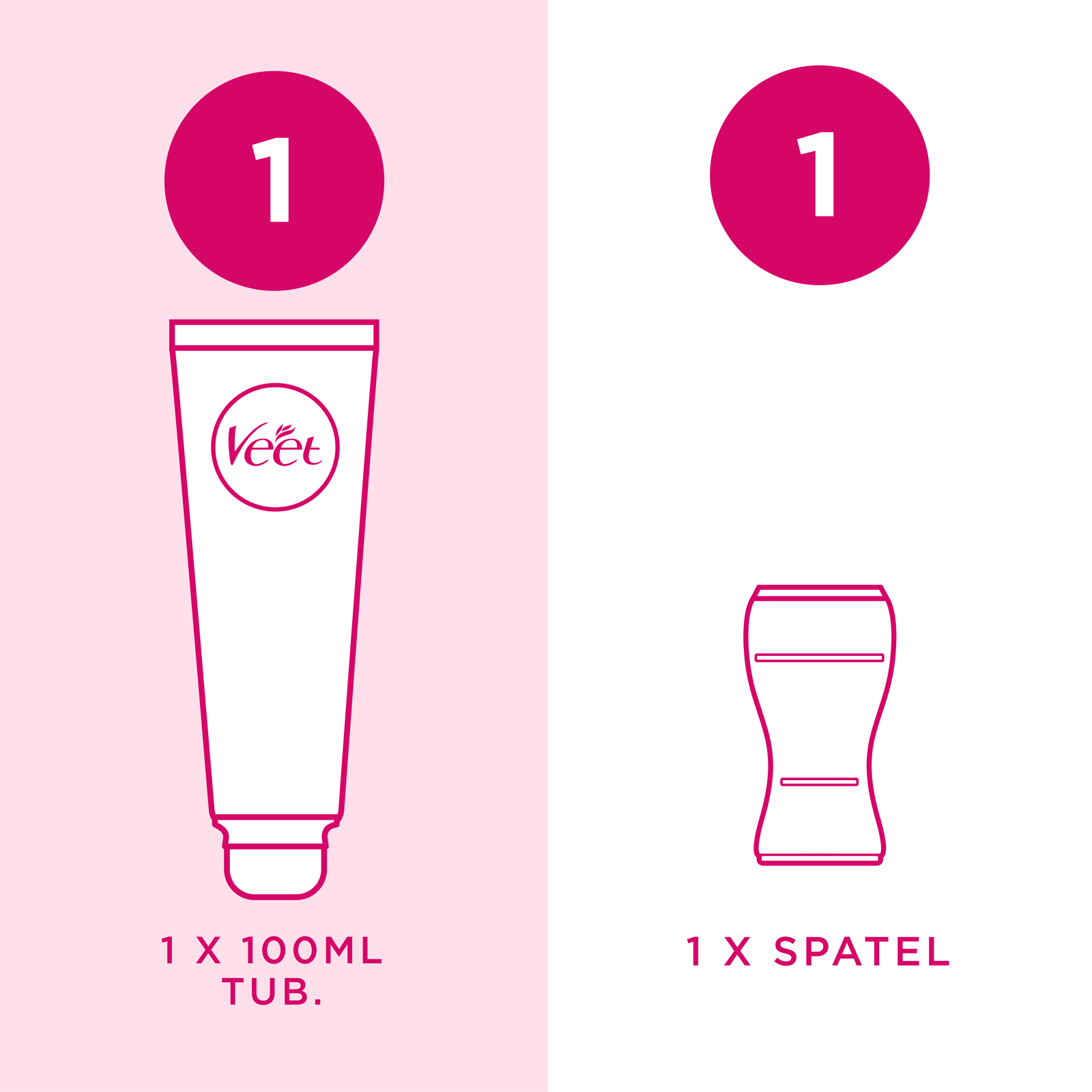 Veet Pure Hair Removal Cream Sensitive Skin Bikini & Underarm 100 ml