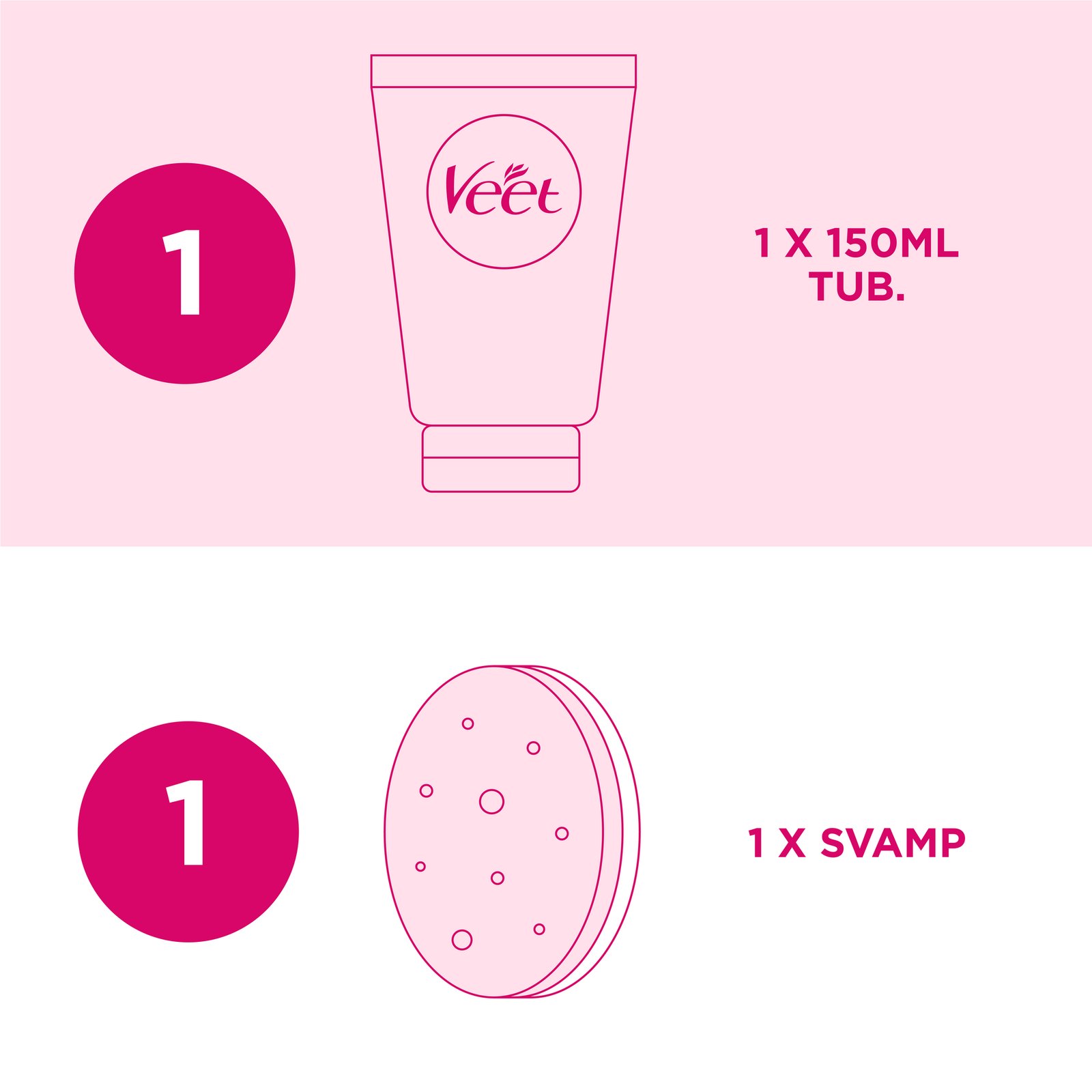 Veet Pure In Shower Hair Removal Cream Legs & Body Dry Skin 150 ml