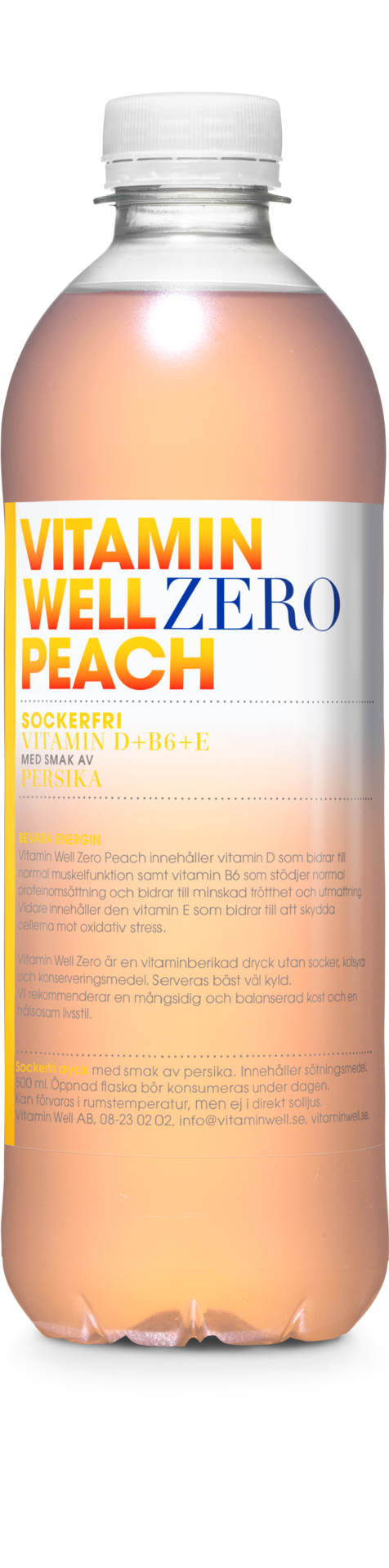 Vitamin Well Zero Peach 500 ml