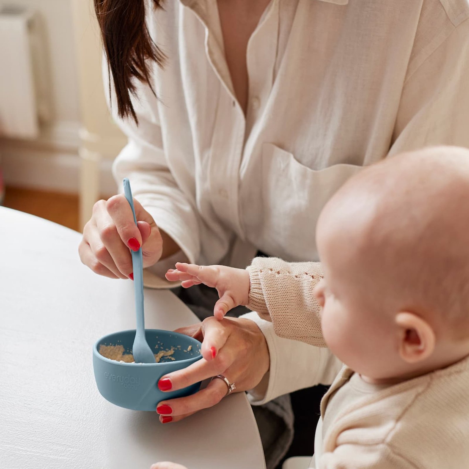 Everyday Baby Barnmatskål Silikon Harmony Green 2 st