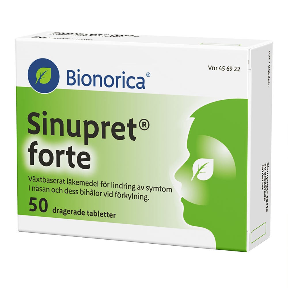 Sinupret Forte Näsa & Bihålor 50 tabletter