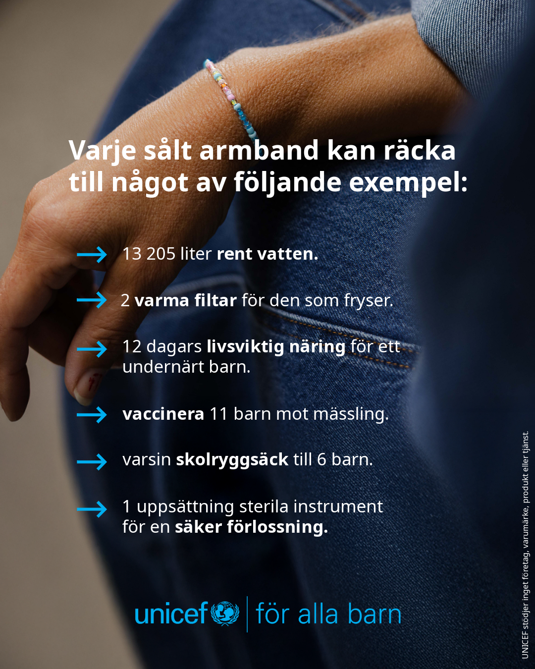UNICEF Sverige Armband för alla barn