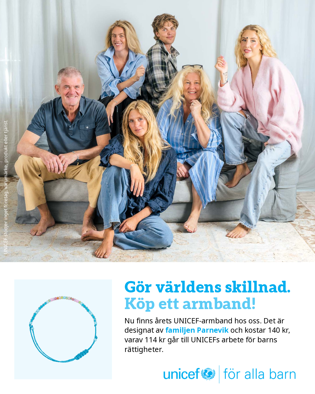 UNICEF Sverige Armband för alla barn
