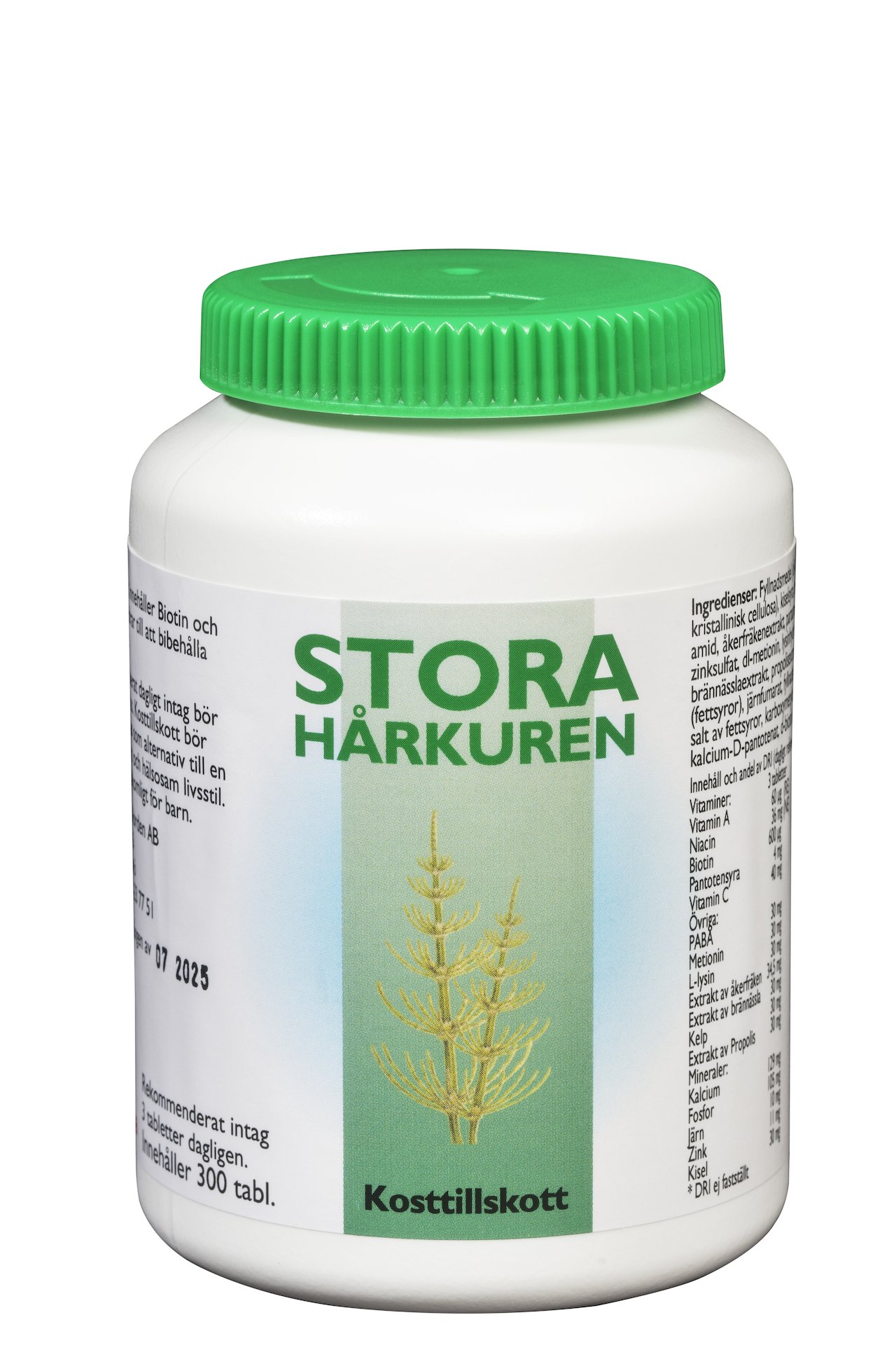 Biomedica Stora Hårkuren 300 tabletter