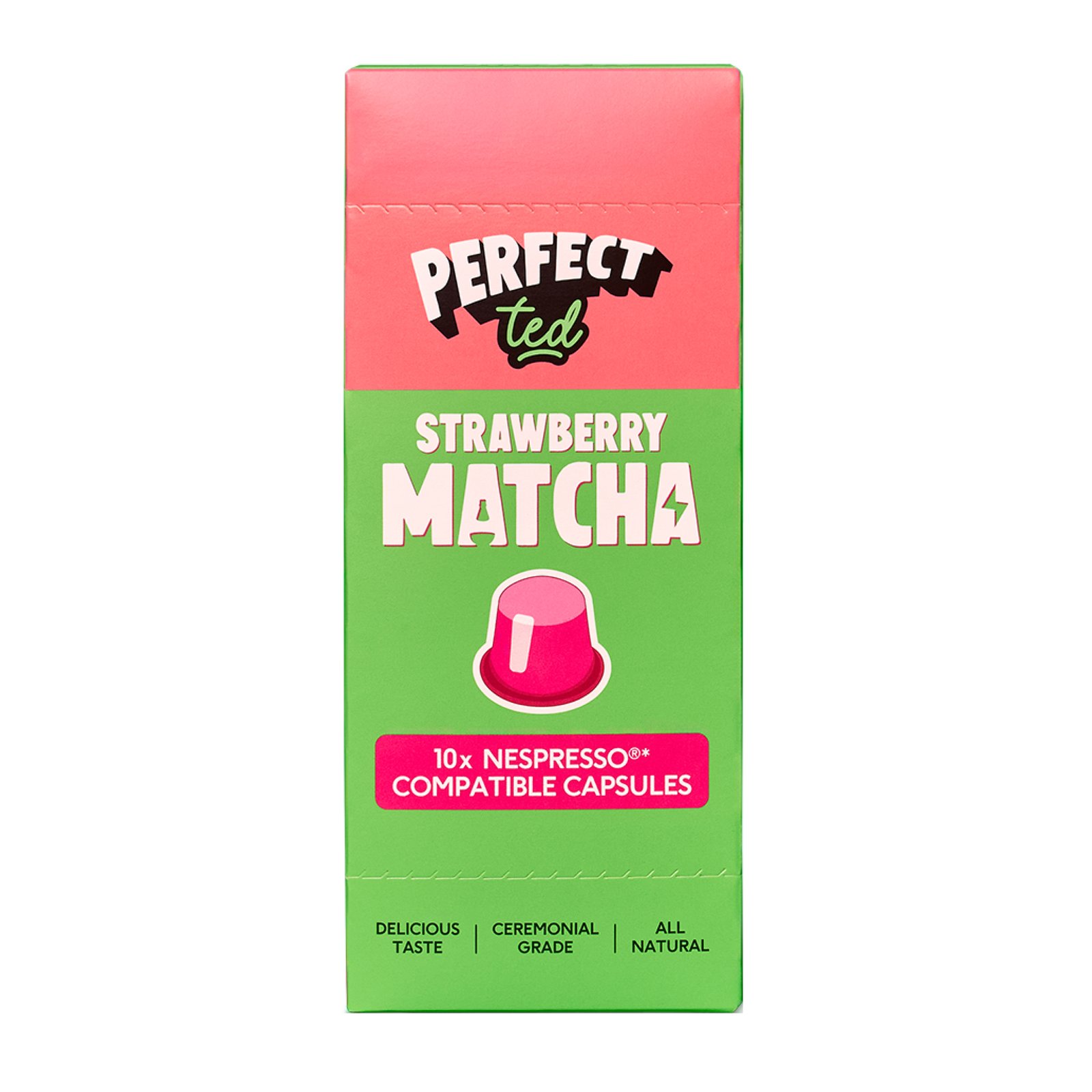PerfectTed Strawberry Matcha Kapslar 10 st