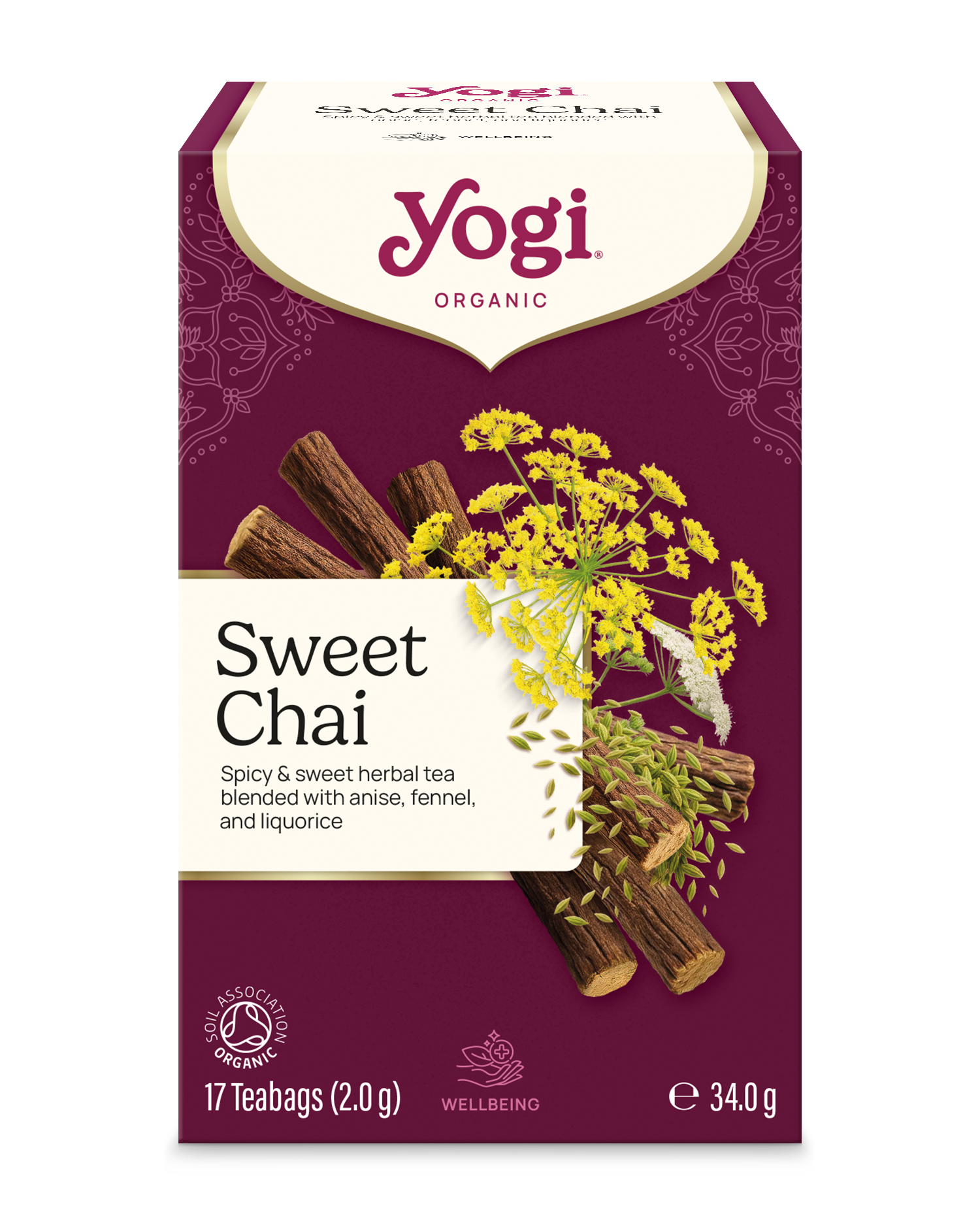 Yogi Tea Ekologiskt sweet chai te krav 17 st