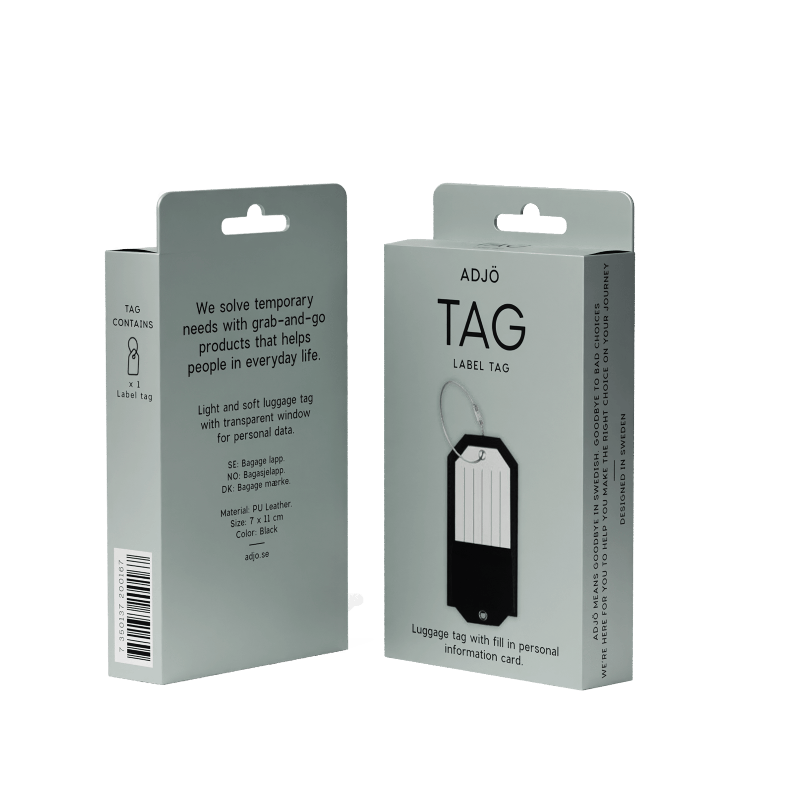 ADJÖ TAG Label Tag Black