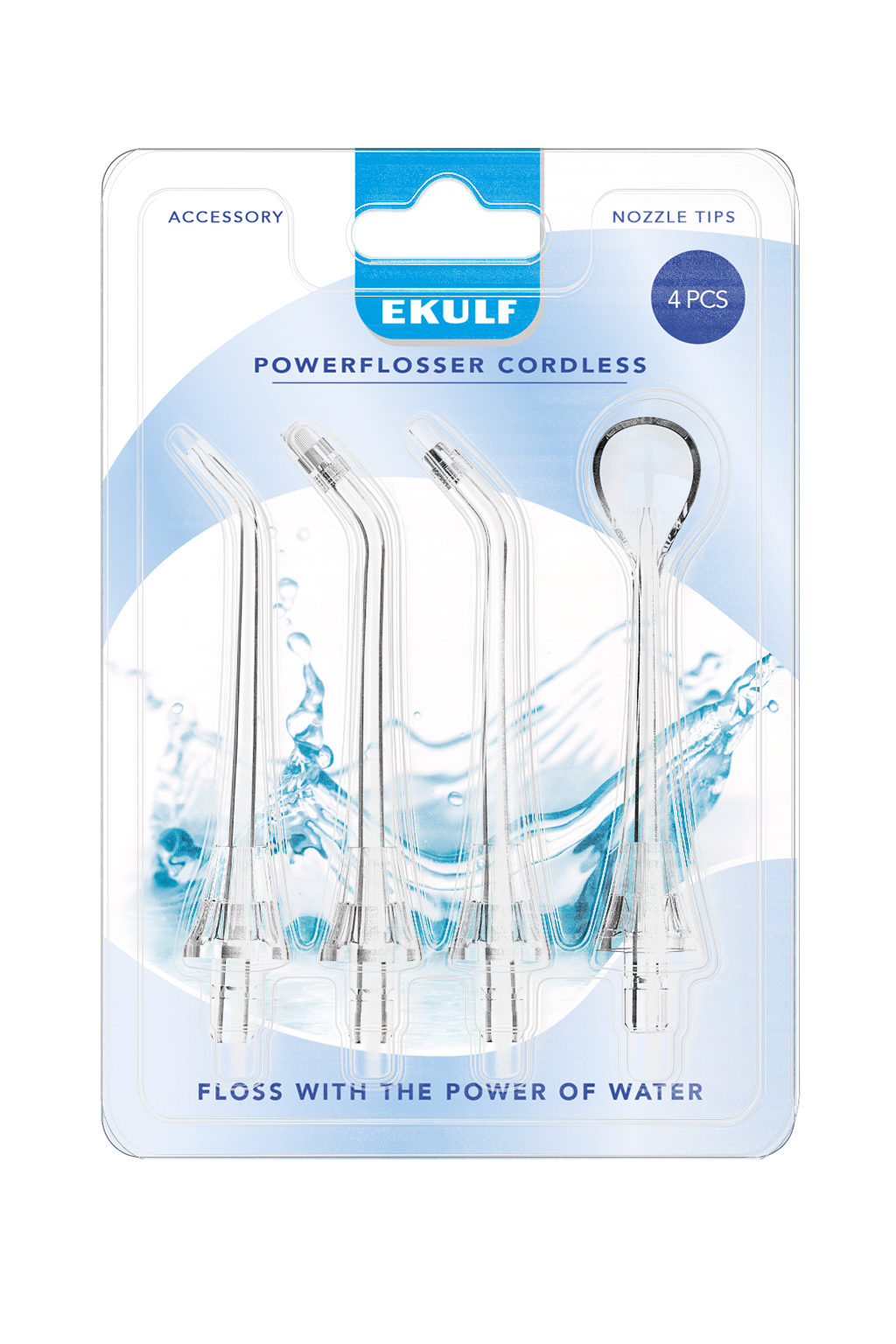 EKULF PowerFlosser Premium 4-pack Refill