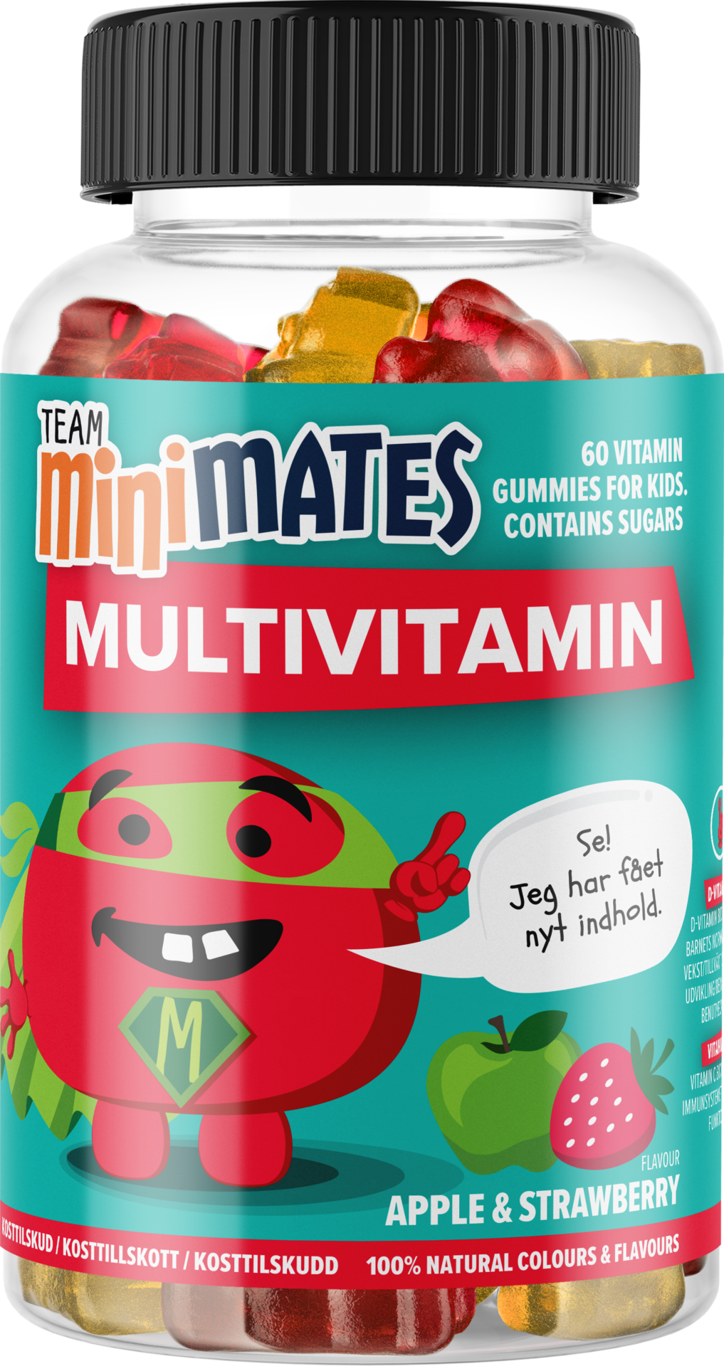 Team MiniMates Multivitamin Strawberry 60 tuggtabletter
