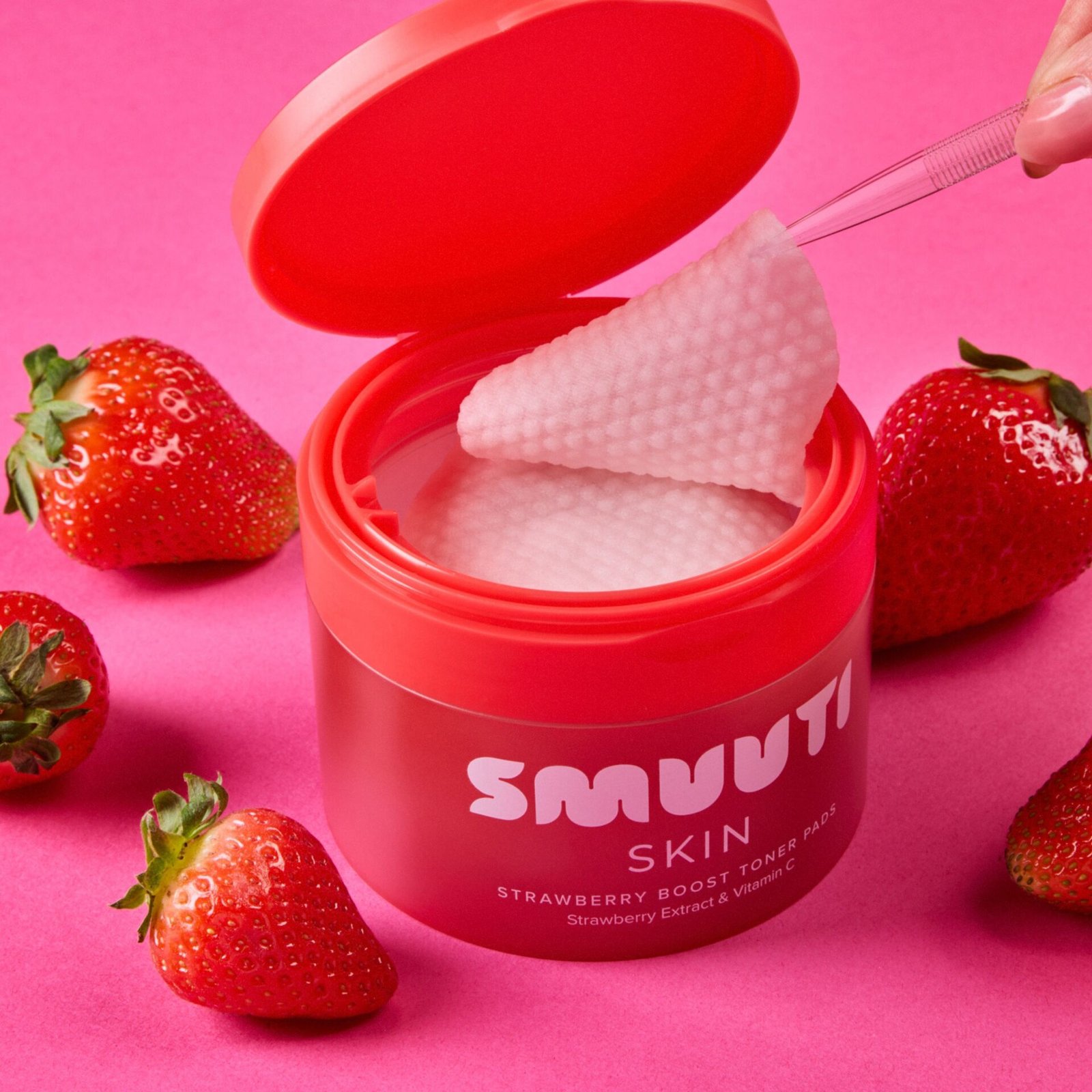 Smuuti Skin Strawberry Boost Toner Pads
