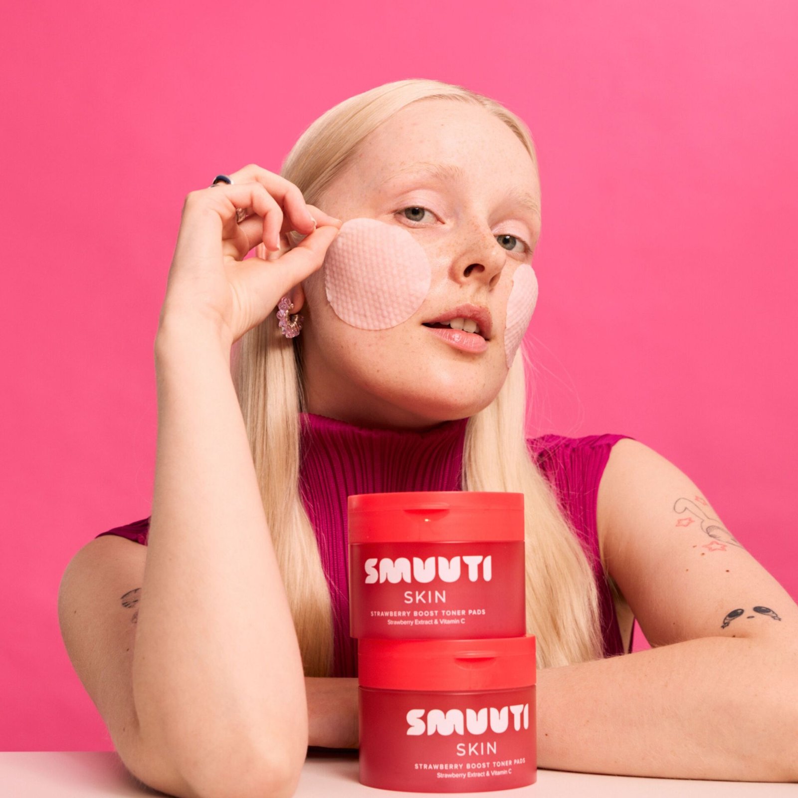 Smuuti Skin Strawberry Boost Toner Pads