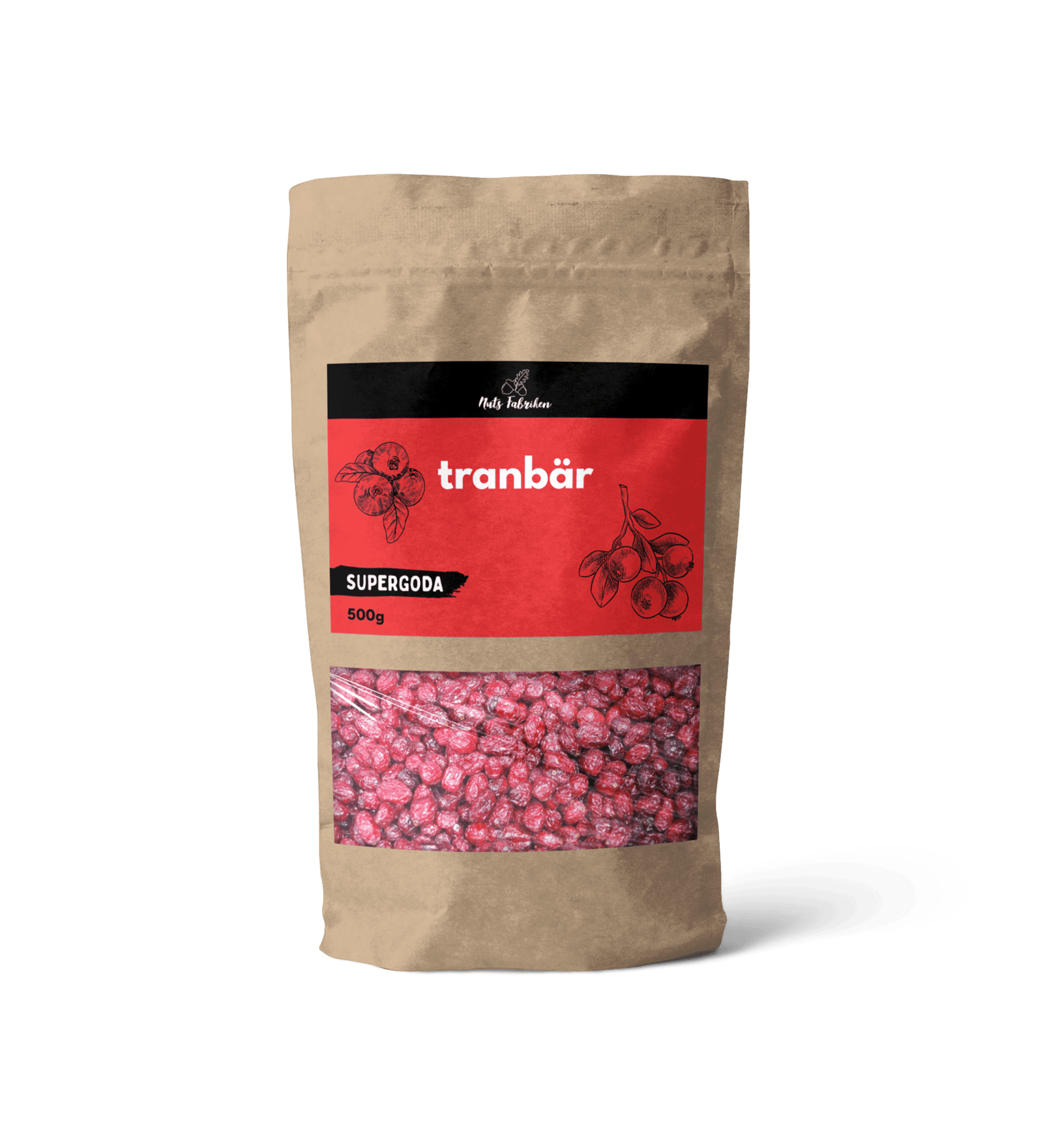 Nuts Fabriken Tranbär 500 g