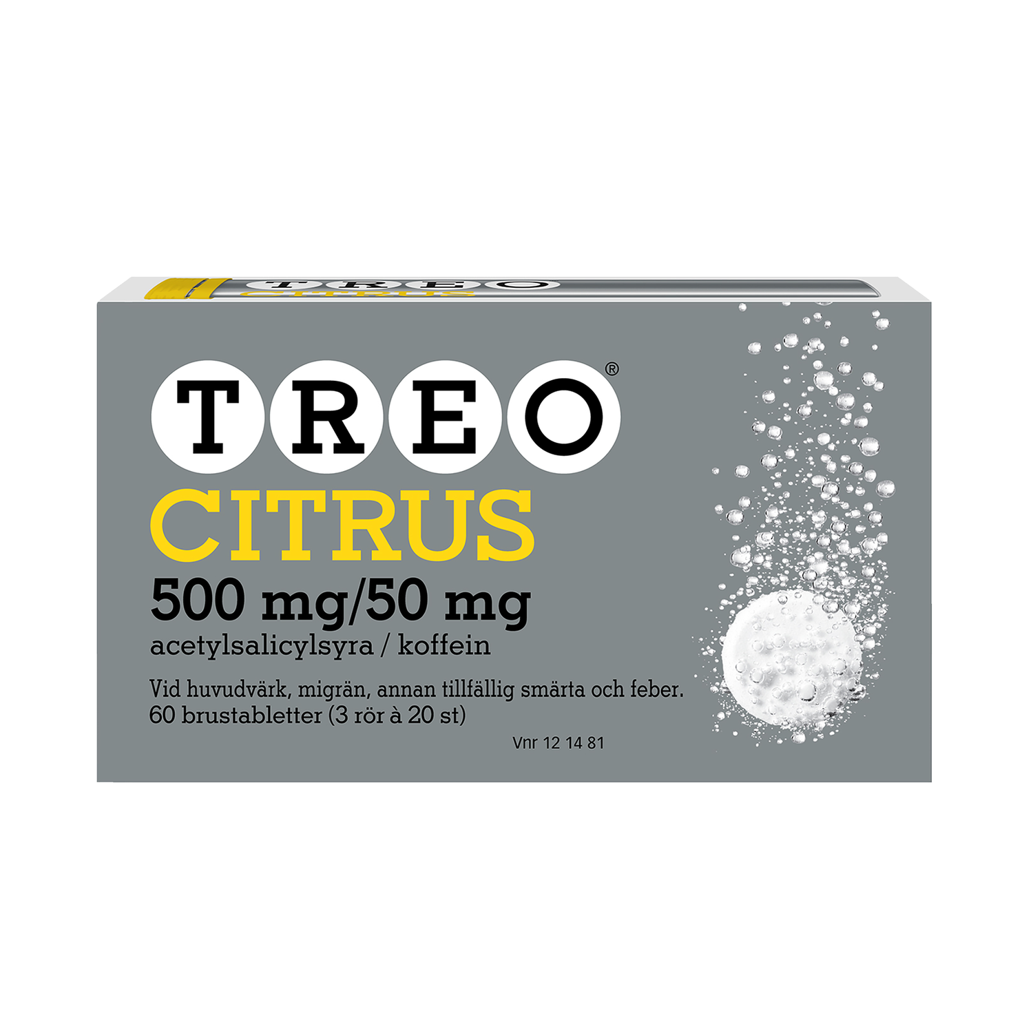 Treo Citrus 500 mg/50 mg 20 brustabletter 3 pack