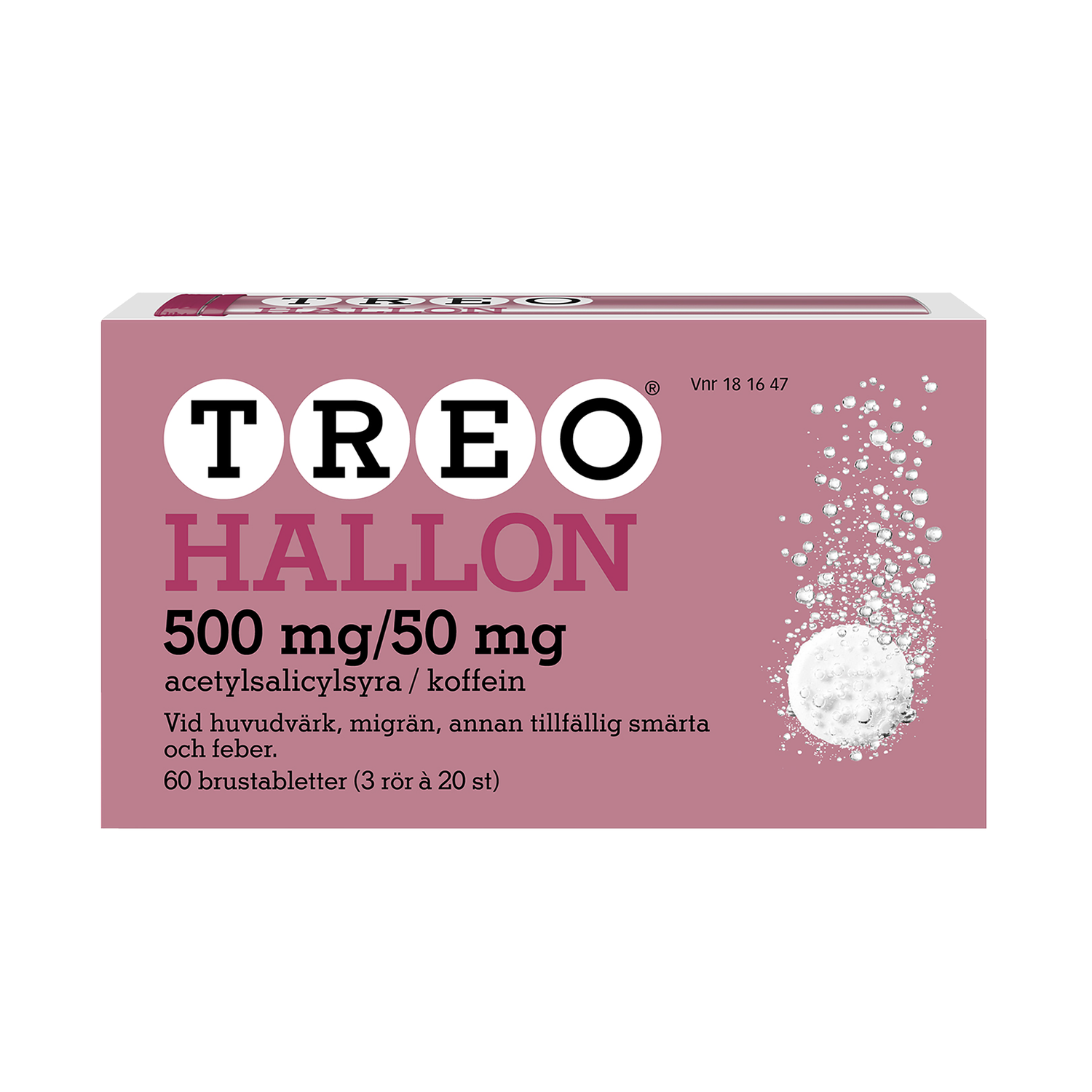 Treo Hallon 500 mg/50 mg 20 brustabletter 3 pack