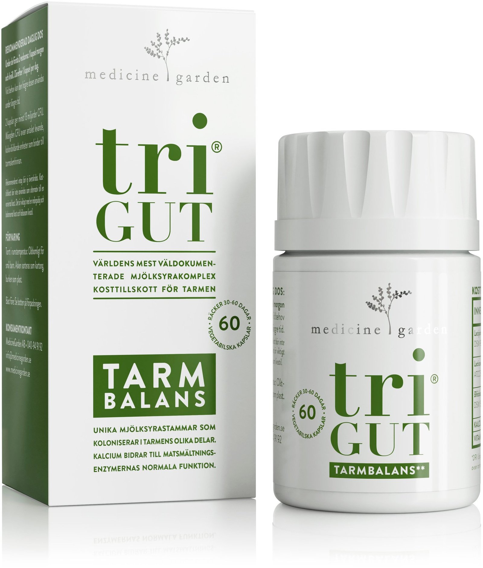 MedicineGarden TriGUT Tarmbalans 60 kapslar