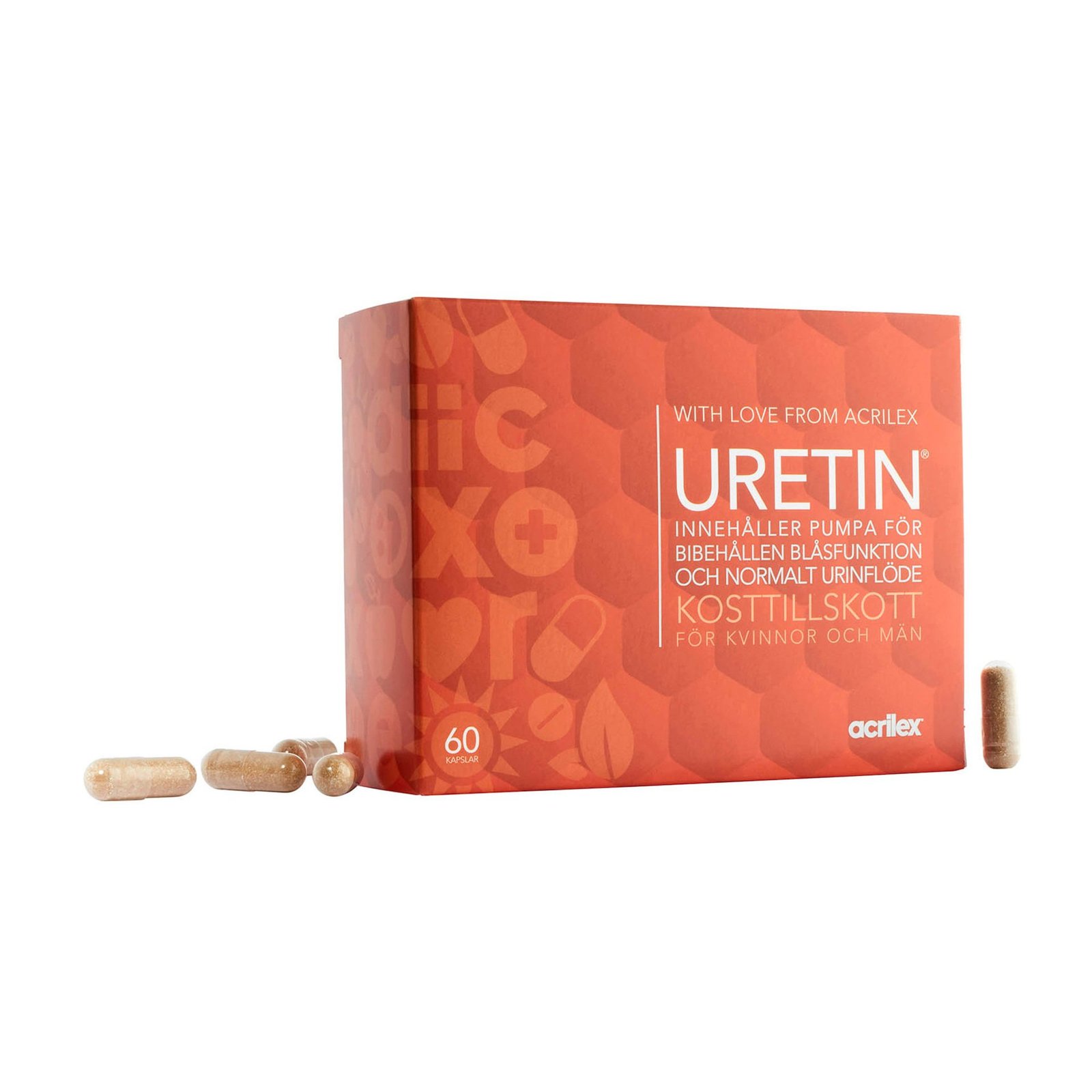 Acrilex Uretin 60 kapslar
