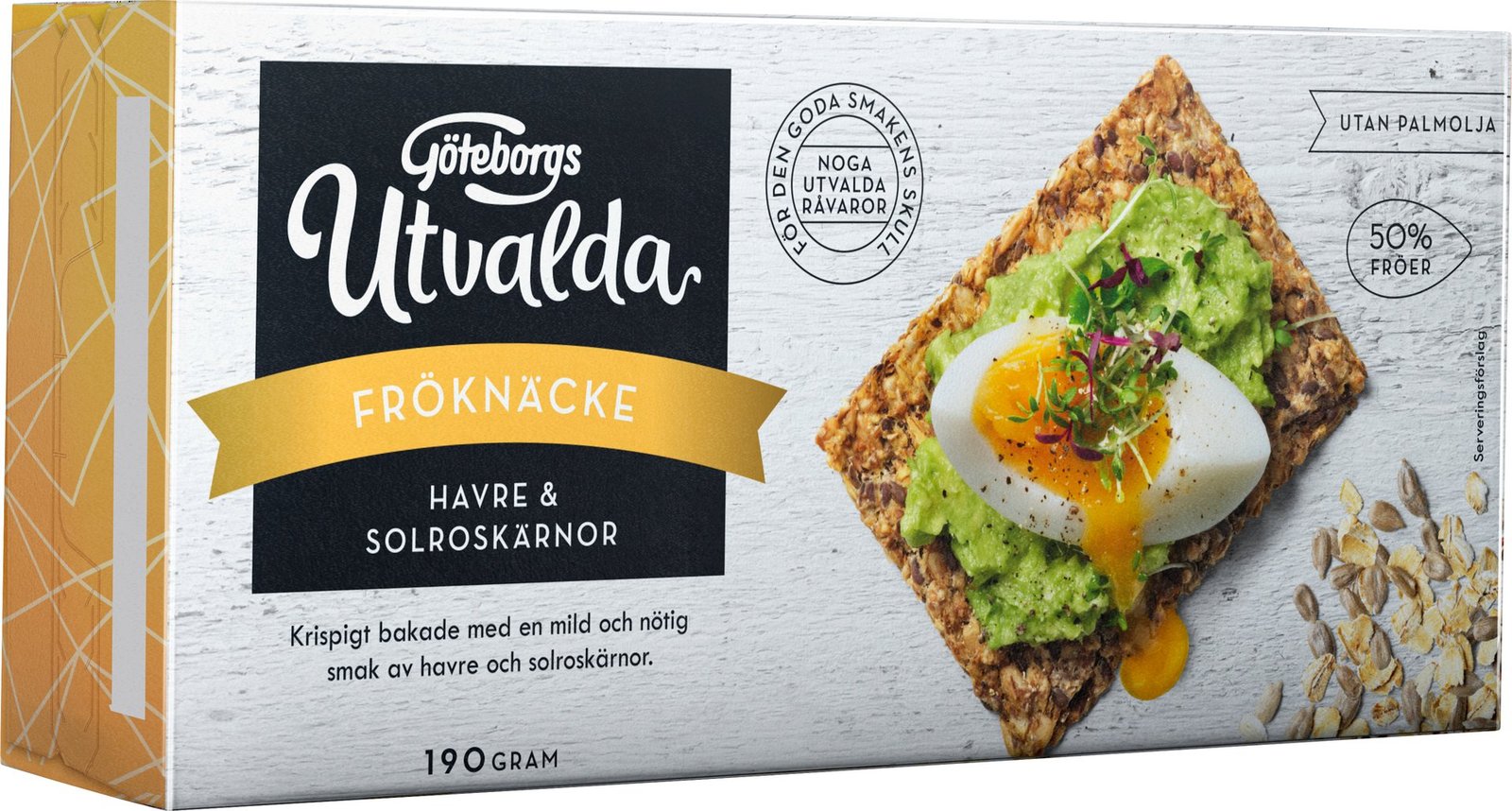 Göteborgs Utvalda Fröknäcke Havre & Solrosfrön 190 g