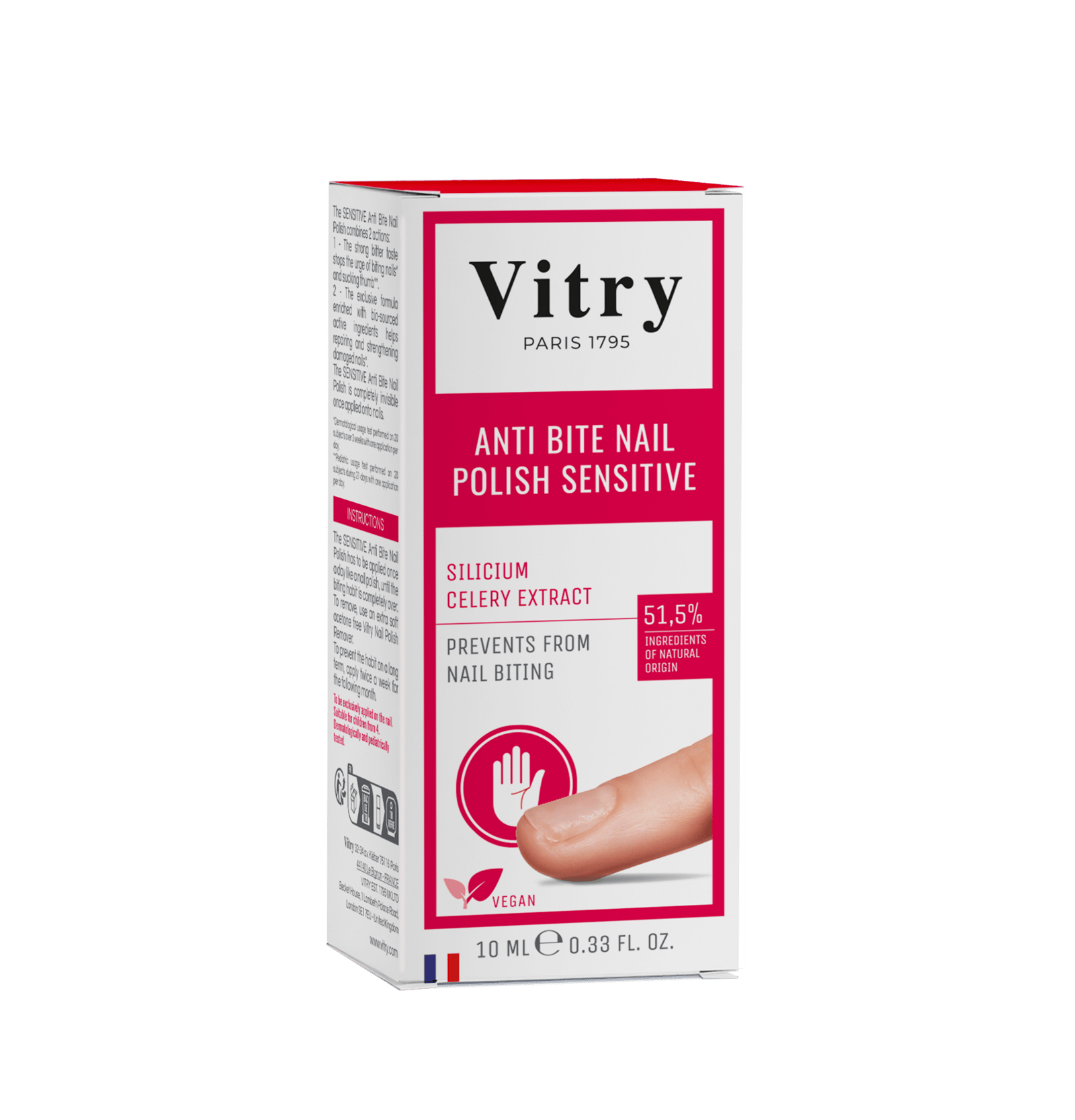 Vitry Anti Bite Nail Polish Repairing Sensitive 10 ml