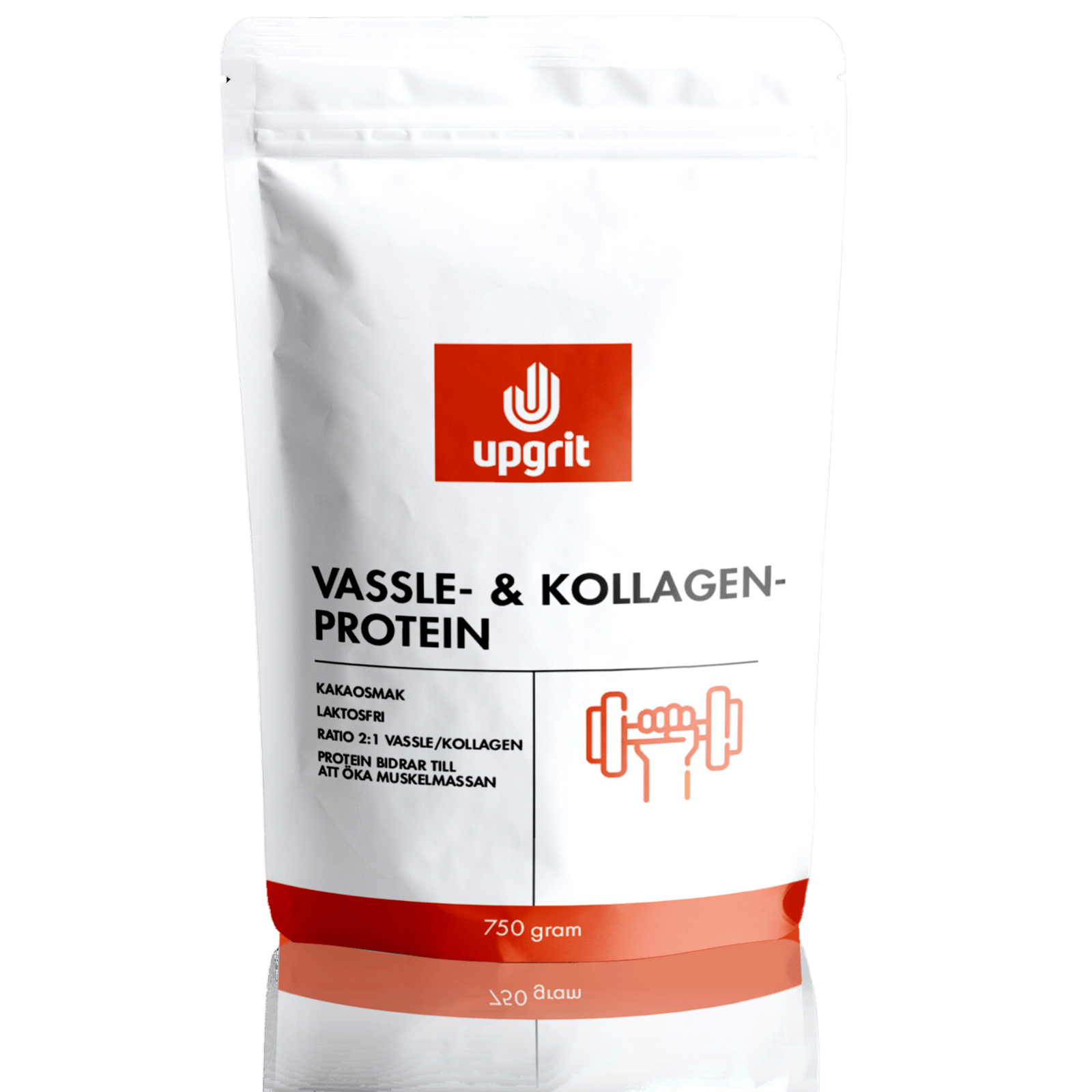 Upgrit Vassle & Kollagenprotein Kakao 750 g