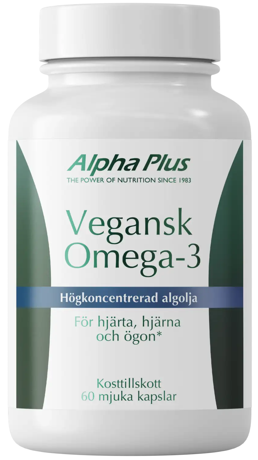Alpha Plus Vegansk Omega-3 60 mjuka kapslar