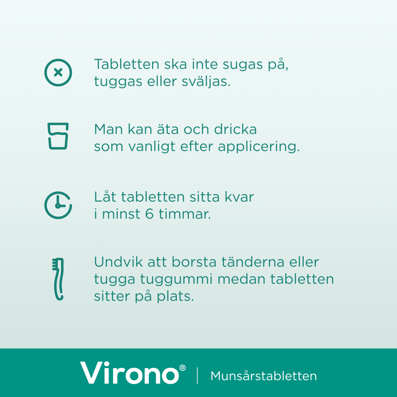 Virono buckaltablett 50 mg, 1 st