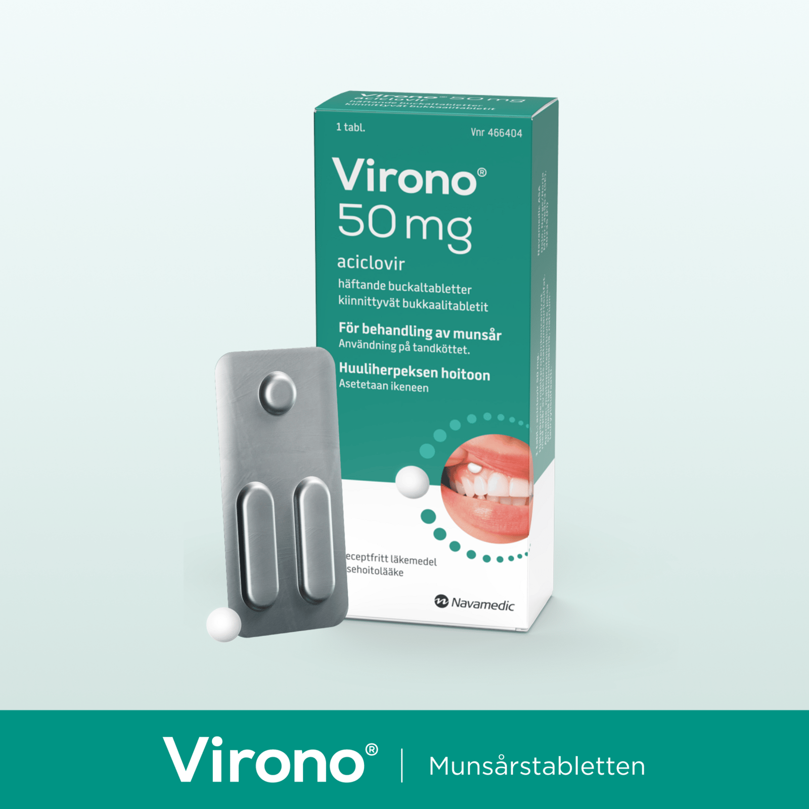 Virono buckaltablett 50 mg, 1 st
