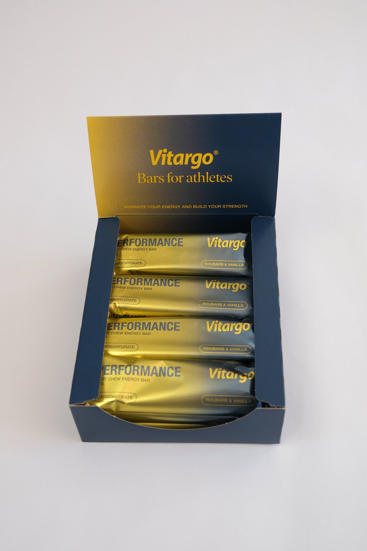 Vitargo Performance Bar Rhubarb & Vanilla 55 g 12 st/box