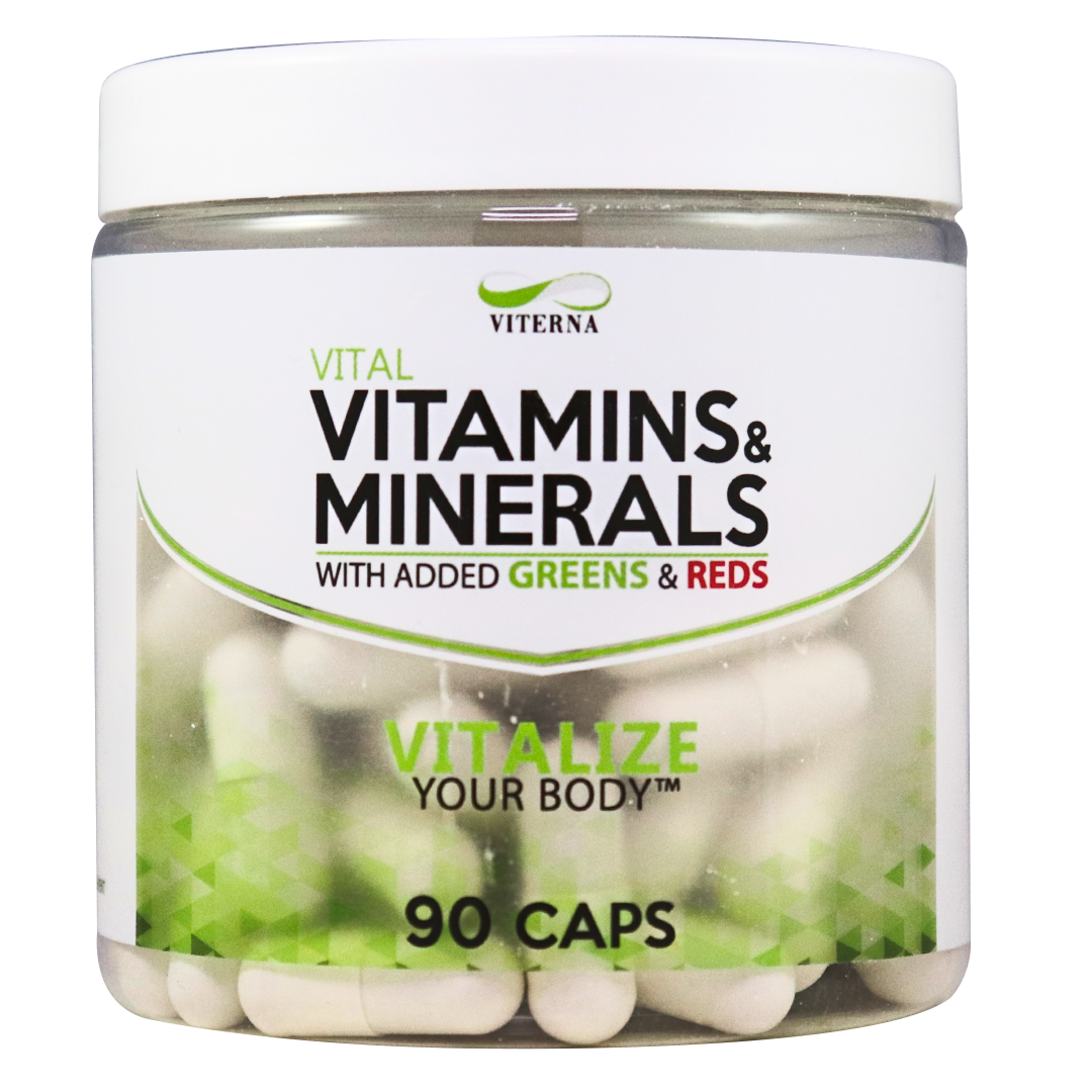 Viterna Vital Multivitamin & Minerals + Greens & Reds 90 kapslar