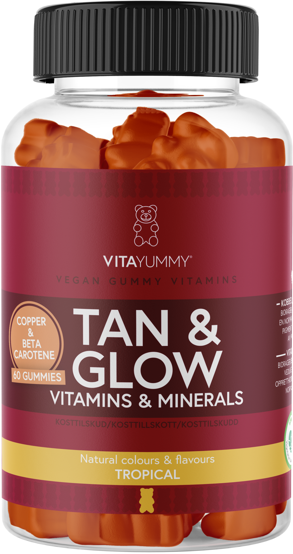 VitaYummy Tan & Glow Tropical  60 tuggtabletter
