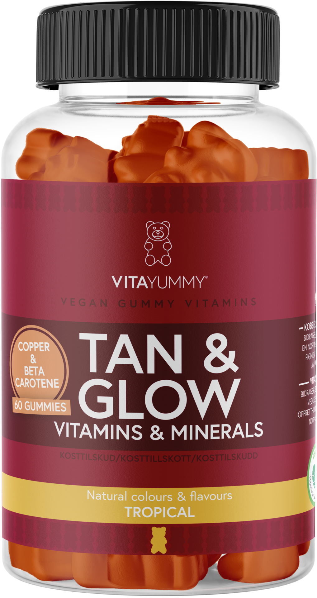 VitaYummy Tan & Glow Tropical 60 tuggtabletter