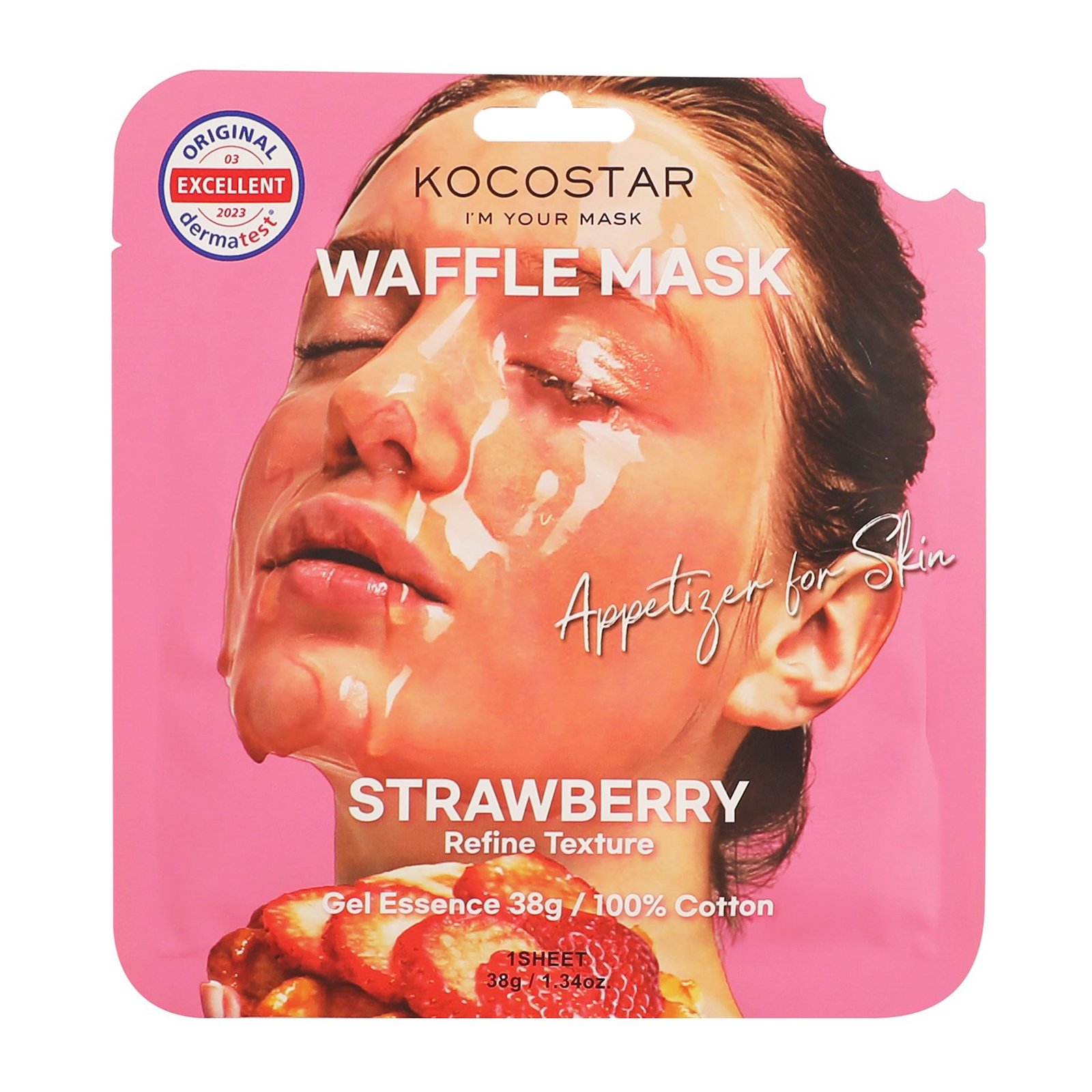 KOCOSTAR Waffle Mask Strawberry 40 g