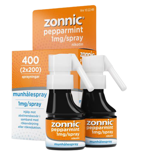 Zonnic Pepparmint Munhålespray 1 mg/spray 2 x 200 doser