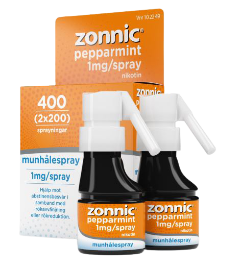 Zonnic Pepparmint Munhålespray 1 mg/spray 2 x 200 doser