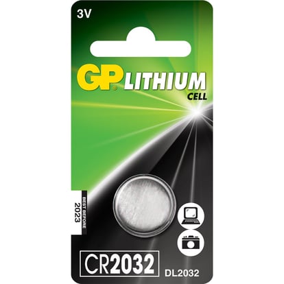 K p GP CR 2032 C1 Batteri 1 st Apohem