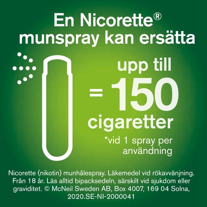 Köp Nicorette Pepparmint Munhålespray Lösning 1 mg/spray 150
