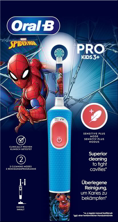 K p Oral B Pro Kids Eltandborste 3 r Spider Man 2 tandbo Apohem