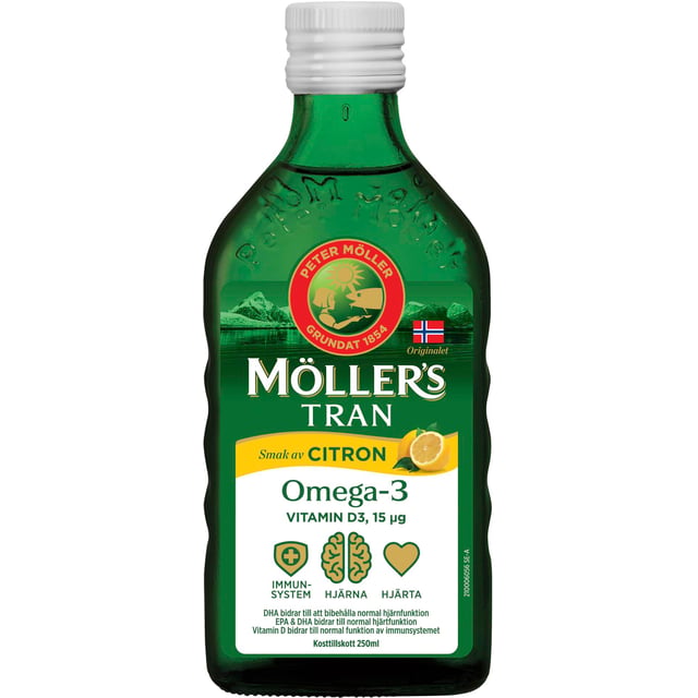 Möllers Tran Omega-3 +D3 Citron