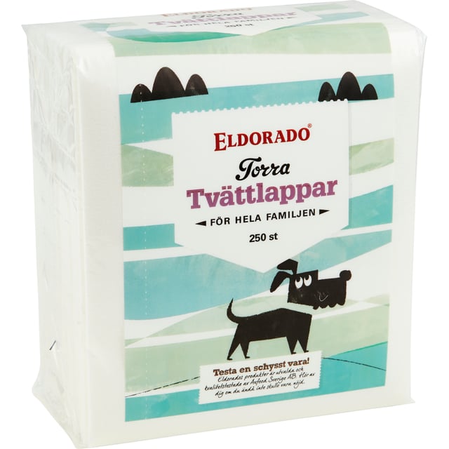 Eldorado Tvättlappar Torra 250 st