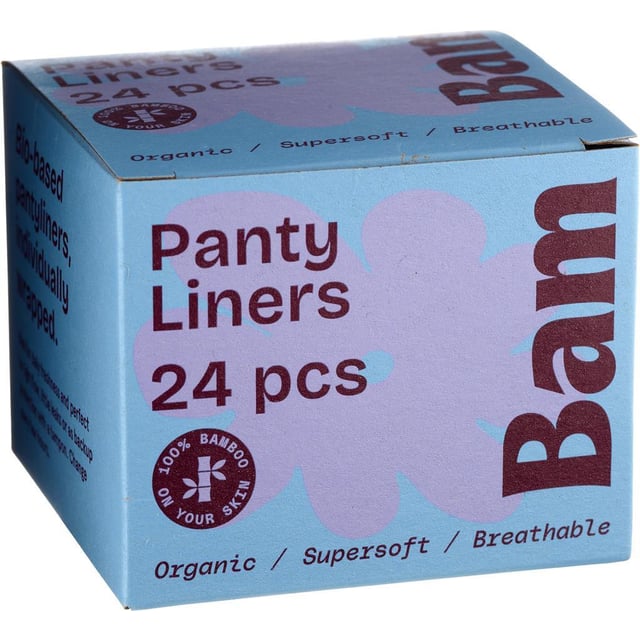 BAM Organic Bamboo Liners 24-pack