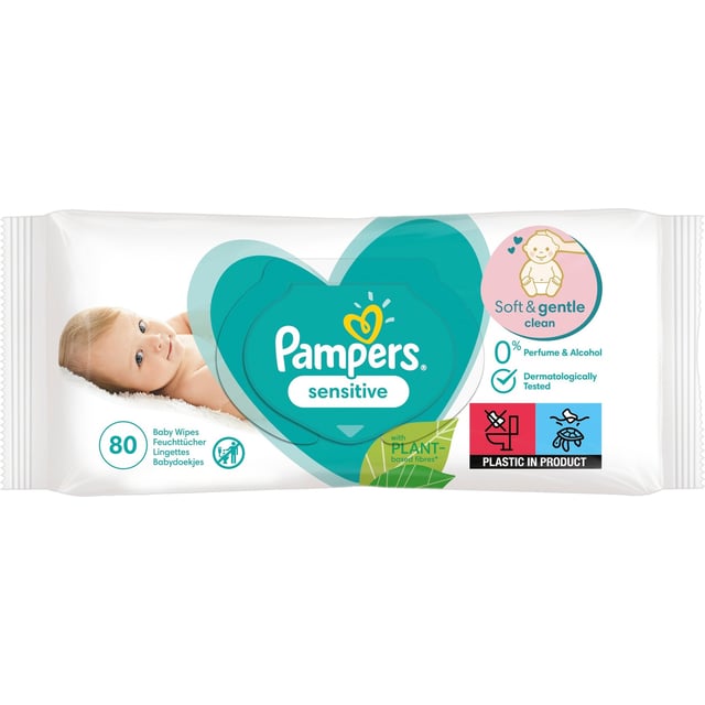 Pampers Sensitive Wipes 80 st