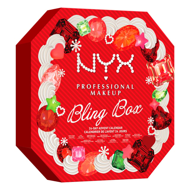 NYX Professional Makeup Bling Box Adventskalender limited edition, 24 produkter